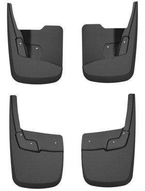 Chevrolet Colorado Mud Guards - Front + Rear - Husky Liners - Custom Contoured - Black - `23-`24